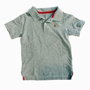 GAP Baby Gray Polo Uniform Shirt Size 5